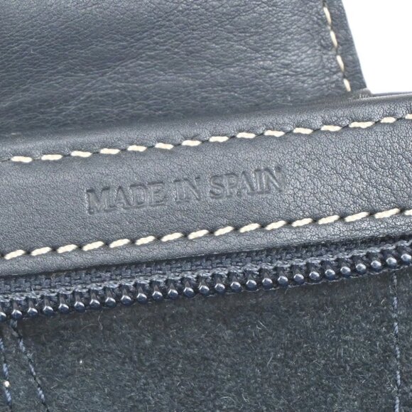 LOEWE Logo Anagram Shoulder Hand Tote Bag Leather Navy Blue GHW Spain - Picture 11 of 16